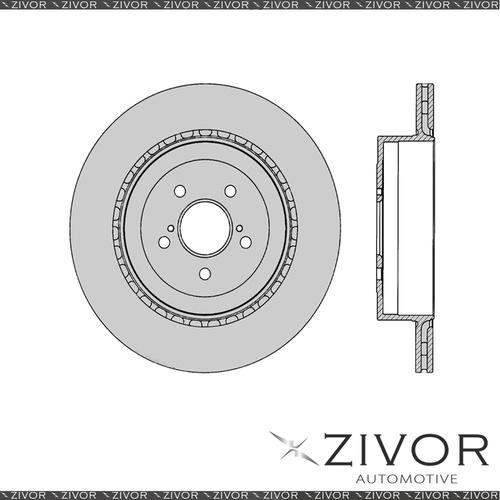2x PROTEX Rotors - Rear For SUBARU LIBERTY BL 4D Sdn 4WD 2007 - 2008 #DR655