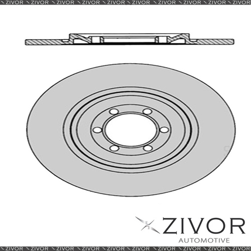 2x PROTEX Rotors - Rear For ALFA ROMEO 75 . 4D H/B RWD 1986 - 1992 #DR667