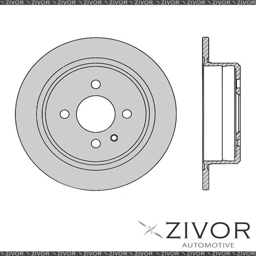 2x PROTEX Rotors - Rear For BMW 323i E30 2D Sdn RWD 1983 - 1985 #DR671