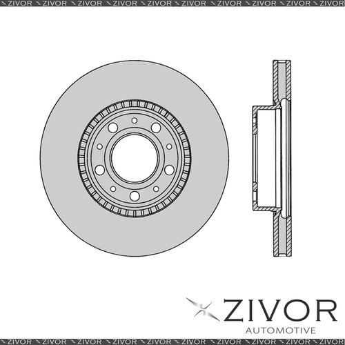 2x PROTEX Rotors - Front For VOLVO 740 . 4D Wgn RWD 1985 - 1992 #DR688