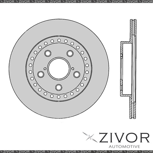 2x PROTEX Rotors - Front For TOYOTA RAV4 SXA10C 2D S/Top 4WD 1997 - 2000 #DR690