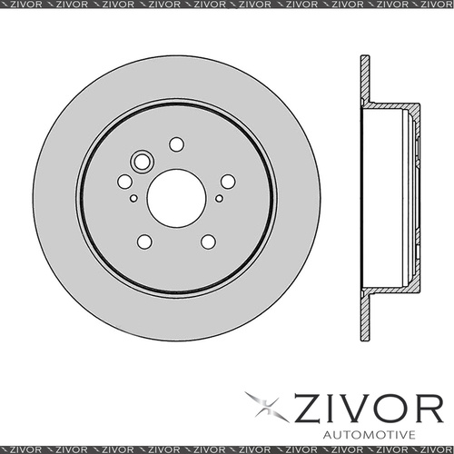 2x PROTEX Rotors - Rear For TOYOTA RAV4 ACA20R 2D SUV 4WD 2000 - 2003 #DR693