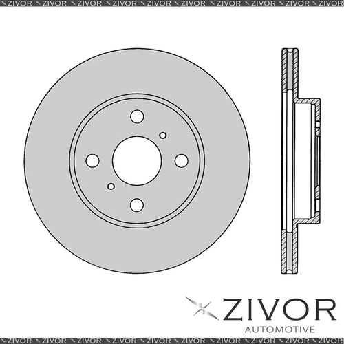 2x PROTEX Rotors - Front For TOYOTA PASEO EL44R 2D Cpe FWD 1991 - 1996 #DR695