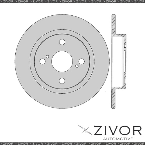 2x PROTEX Rotors - Rear For TOYOTA COROLLA AE92R 4D Sdn FWD 1989 - 1994 #DR703