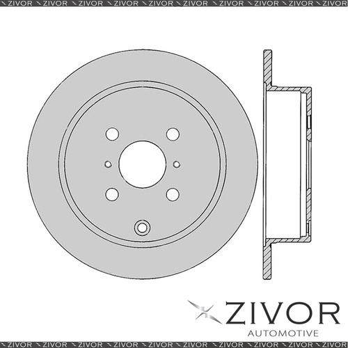 2x PROTEX Rotors - Rear For TOYOTA COROLLA ZZE122R 4D H/B FWD 2001 - 2007 #DR713