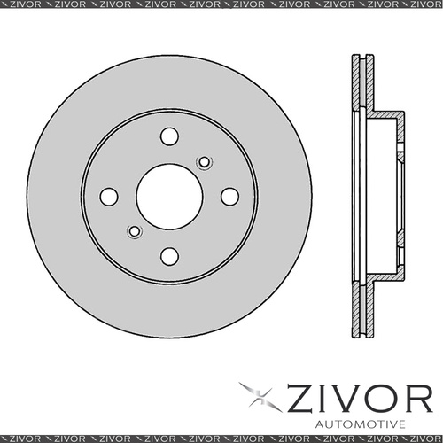 2x PROTEX Rotors - Front For TOYOTA ECHO NCP10R 2D H/B FWD 1999 - 2005 #DR723