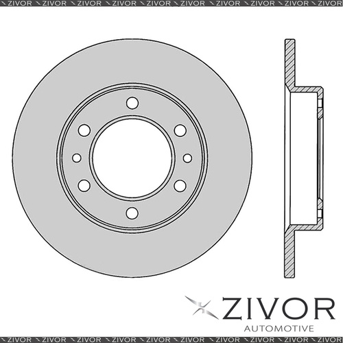 2x PROTEX Rotors - Front For TOYOTA CAMRY VZV21R 4D Sdn FWD 1988 - 1993 #SDR732