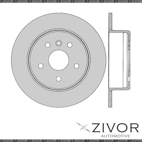 2x PROTEX Rotors - Rear For TOYOTA VIENTA VCV10R 4D Wgn FWD 1995 - 1997 #DR734