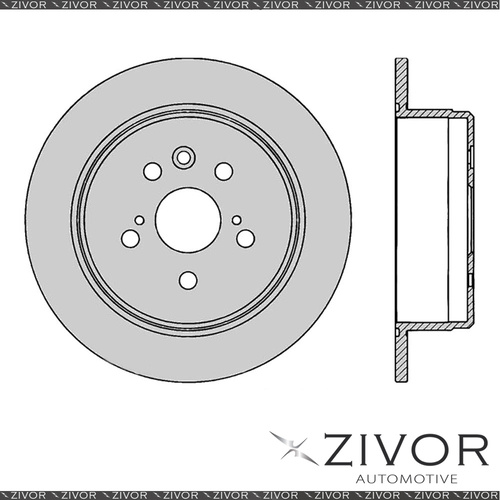 2x PROTEX Rotors - Rear For HOLDEN APOLLO JK 4D Sdn FWD 1989 - 1991 #DR741