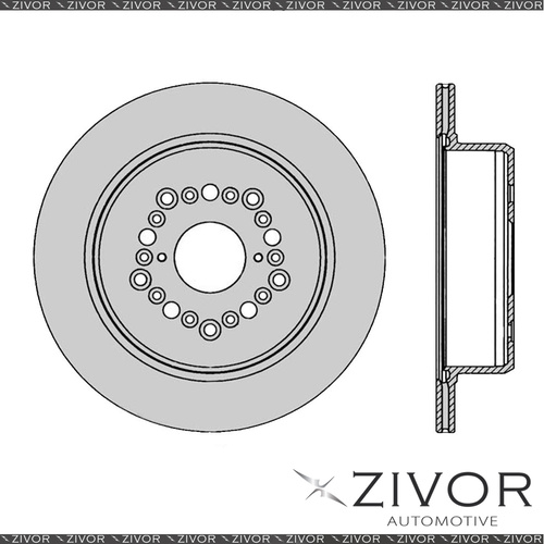 2x PROTEX Rotors - Rear For TOYOTA SOARER JZZ30R 2D Cpe RWD 1991 - 2001 #DR746