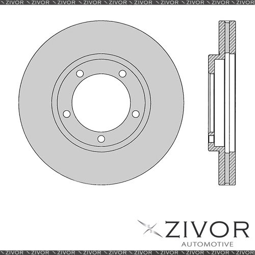 2x PROTEX Rotors - Front For TOYOTA DYNA BU94R 2D Truck 4X2 1988 - 1995 #DR770