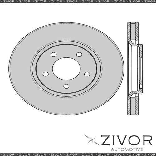 2x PROTEX Rotors - Front For CHRYSLER VOYAGER RG 4D Wgn FWD 2001 - 2008 #DR776