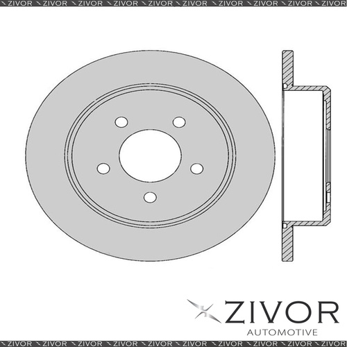2x PROTEX Rotors-Rear For CHRYSLER GRAND VOYAGER RG 4D Wgn AWD 2002-2006 #DR777
