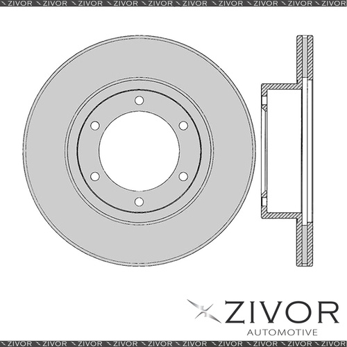 2x PROTEX Rotors-Front For TOYOTA 4 RUNNER VZN130R 4D SUV 4WD 1990-1996 #DR780