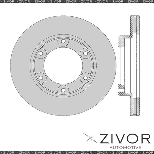 2x PROTEX Rotors-Front For TOYOTA LANDCRUISER HZJ80R 4D SUV 4WD 1990-1998 #DR782