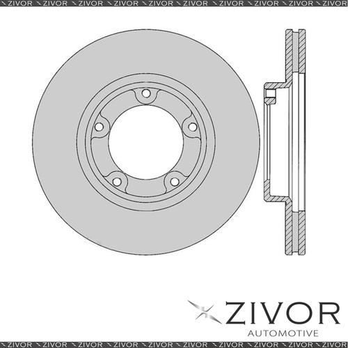 2x PROTEX Rotors - Front For TOYOTA HILUX RN90R 2D Ute RWD 1988 - 1997 #DR783