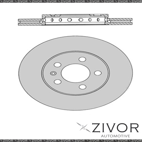2x PROTEX Rotors - Front For AUDI A3 8L 2D H/B FWD 1997 - 1999 #DR800