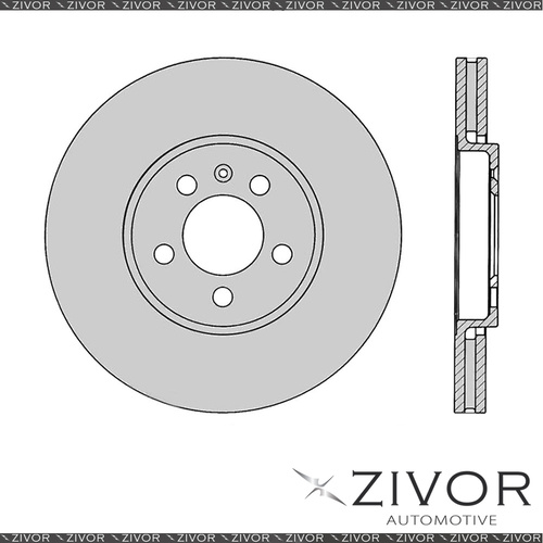 2x PROTEX Rotors - Front For VOLKSWAGEN POLO 6R 4D H/B FWD 2010 - 2014 #DR802