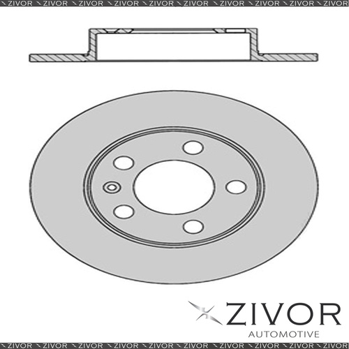 2x PROTEX Rotors - Rear For SKODA FABIA 5J 4D H/B FWD 2010 - 2015 #DR803