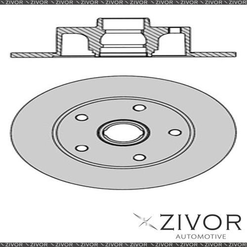 2x PROTEX Rotors - Rear For AUDI A4 B5 4D Wgn AWD 1999 - 2002 #DR808