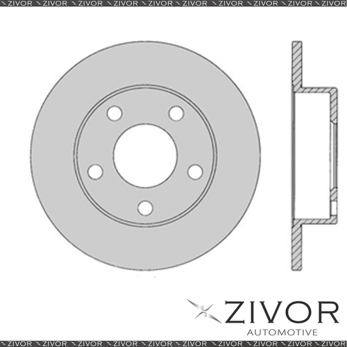 2x PROTEX Rotors - Rear For AUDI A4 B5 4D Wgn FWD 1998 - 2002 #SDR809