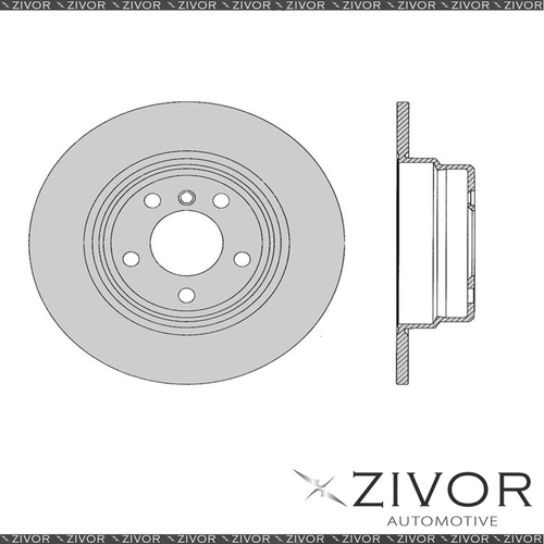 2x PROTEX Rotors - Rear For BMW X5 E53 4D SUV 4WD 2000 - 2007 #DR814