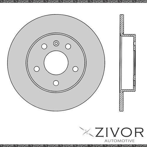2x PROTEX Rotors - Rear For HOLDEN ASTRA AH 2D Conv FWD 2007 - 2010 #DR816