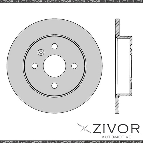 2x PROTEX Rotors - Rear For HOLDEN ASTRA TS 4D Sdn FWD 1999 - 2005 #DR818