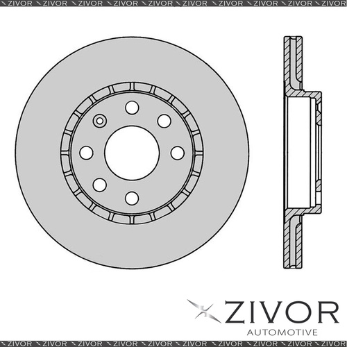 2x PROTEX Rotors - Front For HOLDEN BARINA SB 2D H/B FWD 1994 - 1998 #SDR822