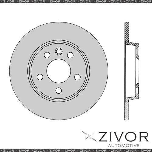 2x PROTEX Rotors - Rear For VOLKSWAGEN CARAVELLE T4 3D Wgn FWD 1997 - 2005 DR831