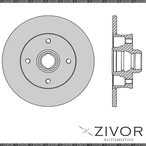 2x PROTEX Rotors - Rear For VOLKSWAGEN GOLF TYPE 1 4D H/B FWD 1975 - 1984 #DR832