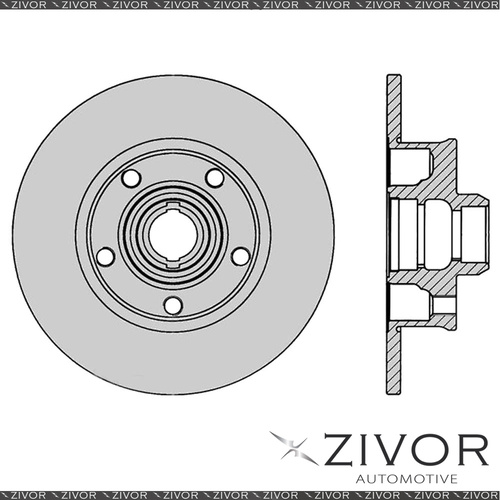 2x PROTEX Rotors - Rear For SEAT TOLEDO . 4D H/B FWD 1994 - 1996 #SDR834