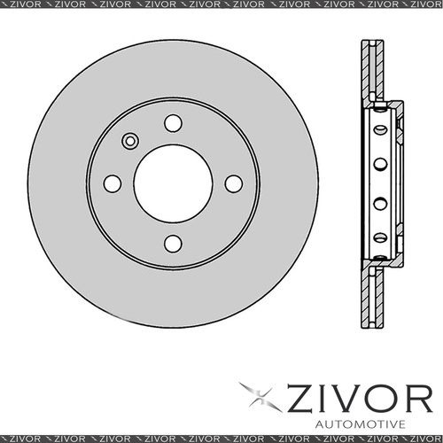 2x PROTEX Rotors - Front For VOLKSWAGEN POLO 9N 4D H/B FWD 2002 - 2010 #DR837