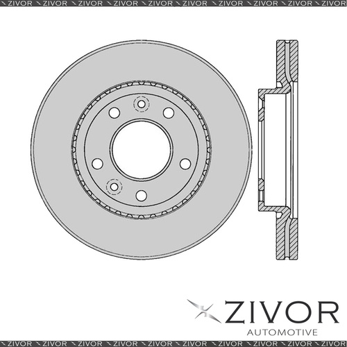 2x PROTEX Rotors - Front For KIA CARNIVAL KV11 4D Wagon FWD 1999 - 2007 #DR878