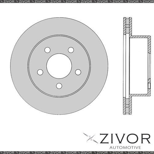 2x PROTEX Rotors - Front For JEEP WRANGLER TJ 2D Conv 4WD 1996-2007 #DR888