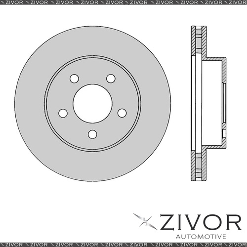 2x PROTEX Rotors - Front For JEEP CHEROKEE KJ 4D SUV 4WD 2001 - 2008 #DR889