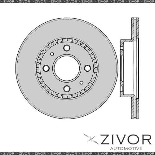 2x PROTEX Rotors - Front For NISSAN PULSAR N15 4D Sdn FWD 1995 - 2000 #DR899