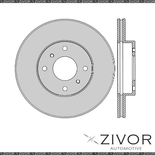 2x PROTEX Rotors - Front For NISSAN BLUEBIRD U13 4D Sdn FWD 1993 - 1997 #DR903
