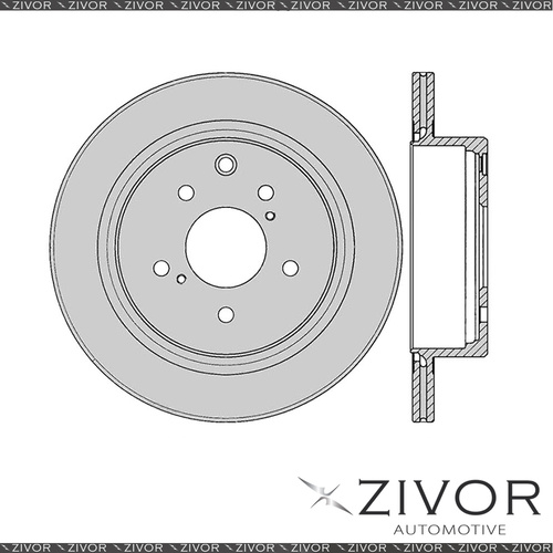 2x PROTEX Rotors - Rear For NISSAN SKYLINE R33 2D Cpe RWD 1993 - 1998 #DR908