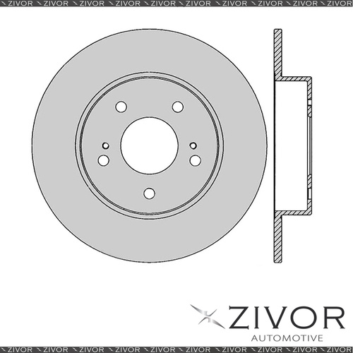 2x PROTEX Rotors - Rear For NISSAN MAXIMA A32 4D Sdn FWD 1995 - 1999 #DR915