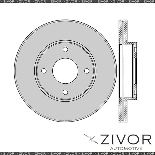 2x PROTEX Rotors - Front For NISSAN SKYLINE R31 4D Sdn RWD 1985 - 1990 #DR924