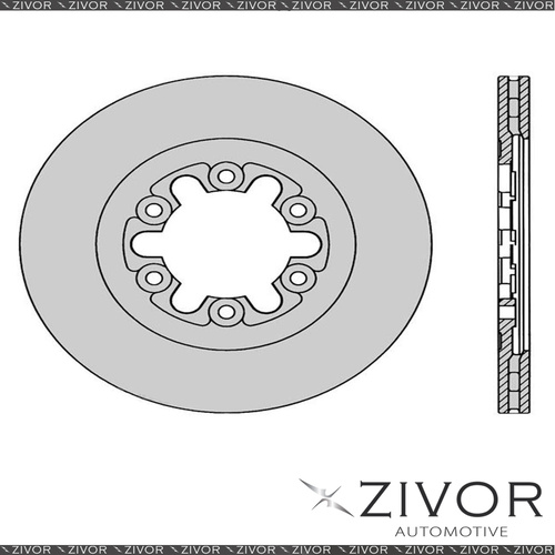 2x PROTEX Rotors - Front For FORD ECONOVAN JG 2D C/C RWD 1984 - 2000 #DR934