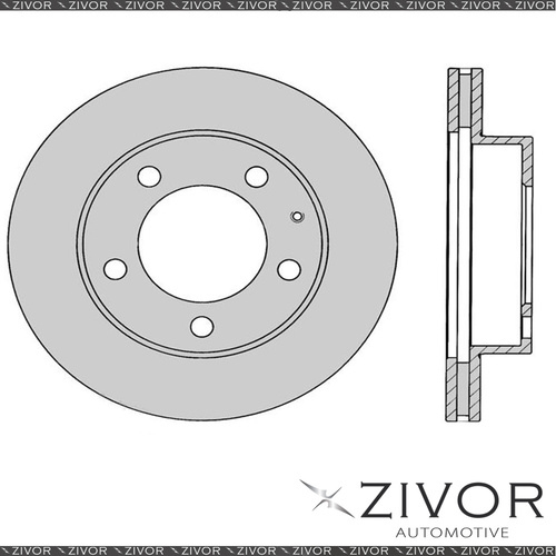 2x PROTEX Rotors - Front For FORD PROBE ST, SU, SV 2D L/B FWD 1994 - 1997 #DR950