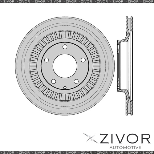 2x PROTEX Rotors - Rear For MAZDA RX-7 FD 2D Cpe RWD 1992 - 2002 #DR952