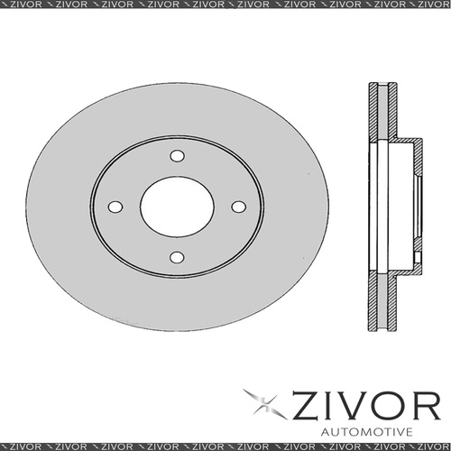 2x PROTEX Rotors - Front For NISSAN SKYLINE R32 4D Sdn 4WD 1991 - 1993 #DR953