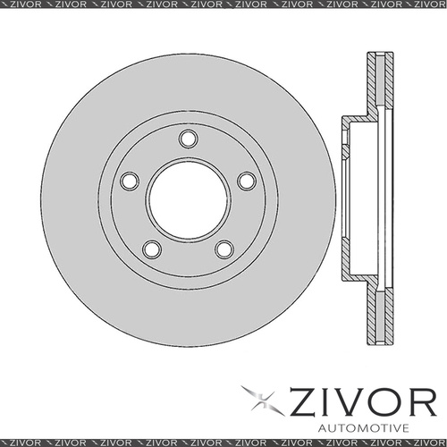 2x Rotors - Front For MAZDA 929 HE 4D Sdn RWD 1995 - 1998