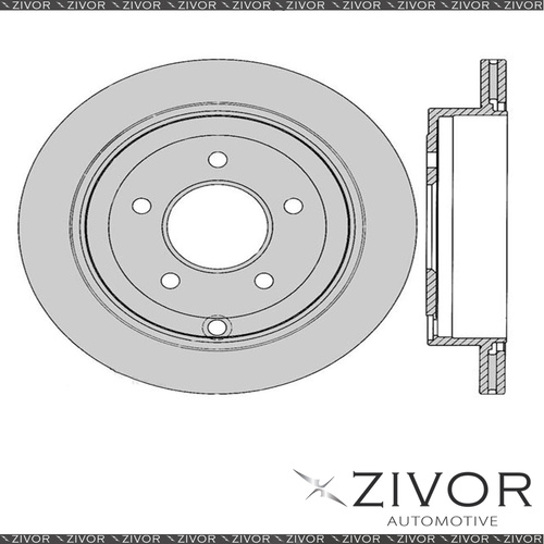 2x PROTEX Rotors - Rear For MAZDA MPV LW 4D Wgn FWD 1999 - 2006 #DR956