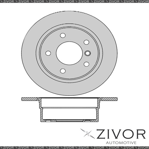 2x PROTEX Rotors - Rear For BMW 318Ti E36 2D H/B Auto RWD 1994 - 2000 #DR981
