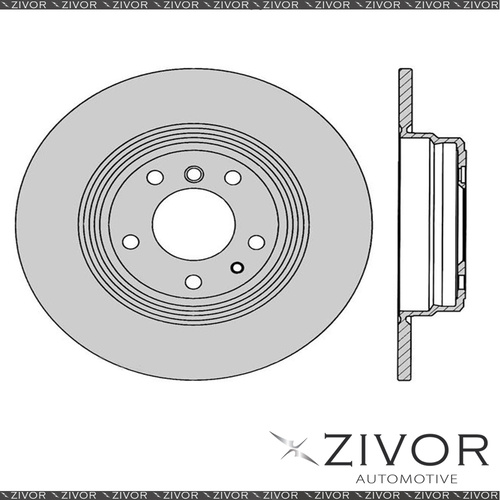 2x PROTEX Rotors - Rear For BMW 840Ci E31 2D Cpe RWD 1993 - 2000 #DR991