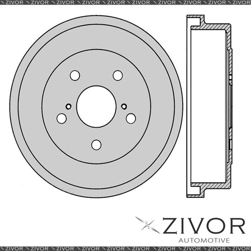 2x Brake Drums For TOYOTA CAMRY SDV10R - SXV10R 5SFE 4 Cyl EFI 1993 - 1997